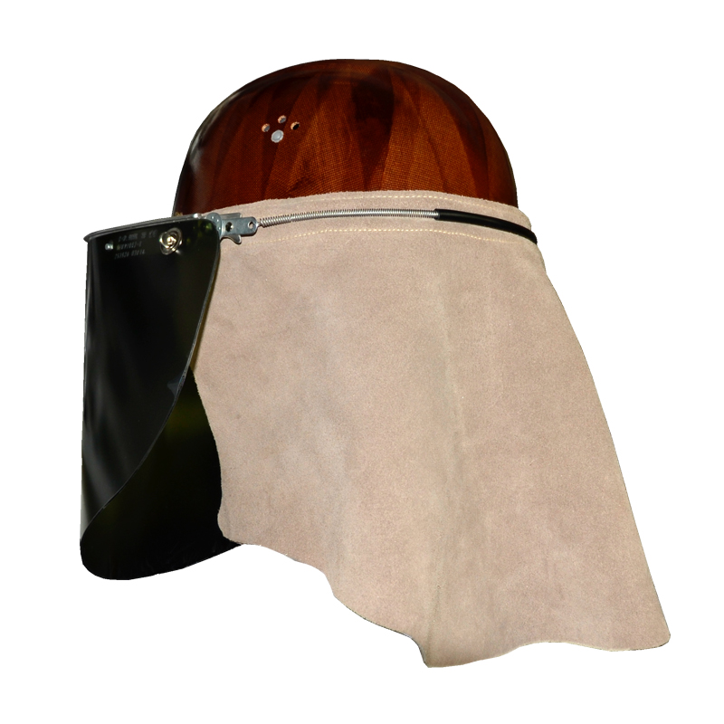 Nackenschutz aus hitzebeständigem Leder